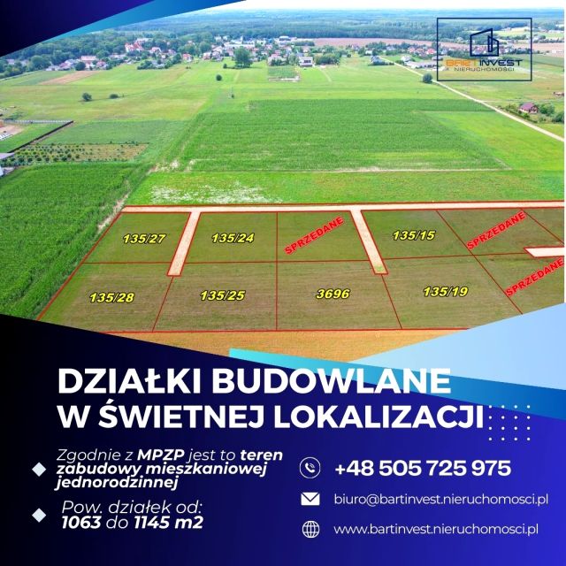 Działka budowlana Zatory