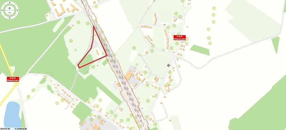 Działka inwestycyjna Wierzchowo