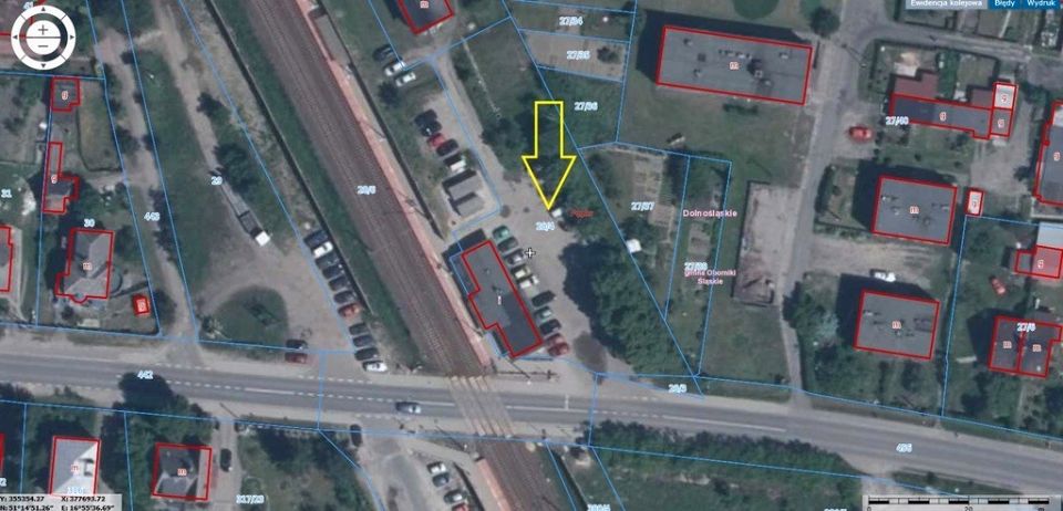 Działka usługowa Pęgów