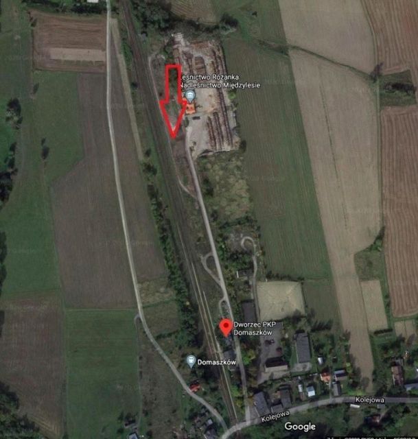 Działka usługowa Domaszków