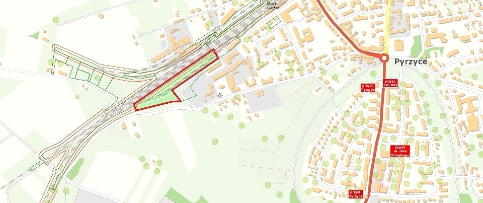 Działka usługowa Pyrzyce