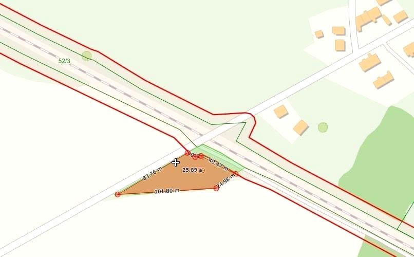 Działka usługowa Mierzęcin