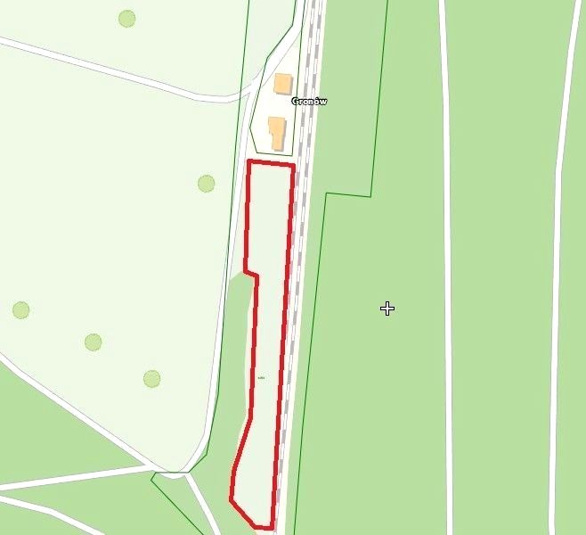 Działka usługowa Gronów
