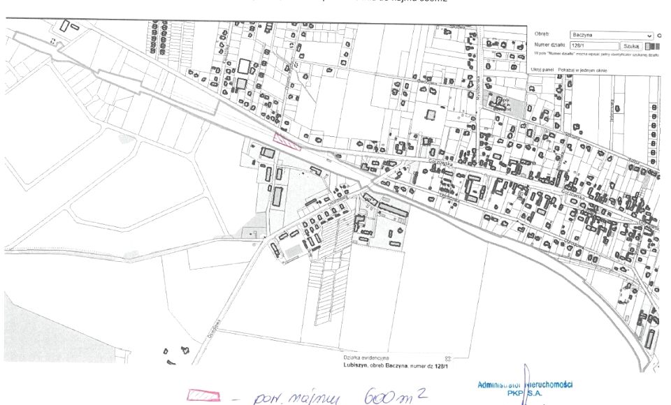 Działka przemysłowa Baczyna