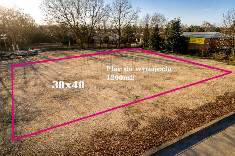Ogrodzona działka wynajmę