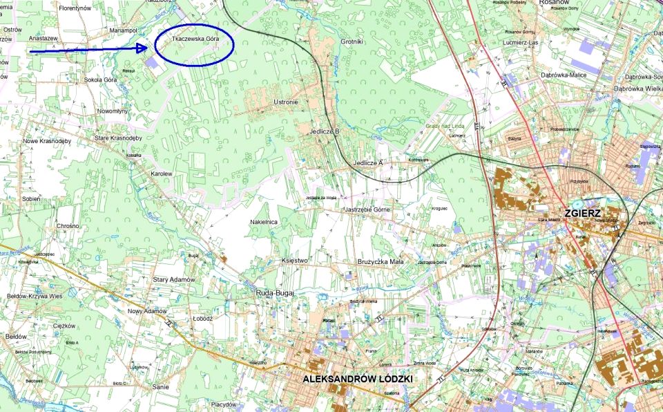 Działka budowlana Tkaczewska Góra