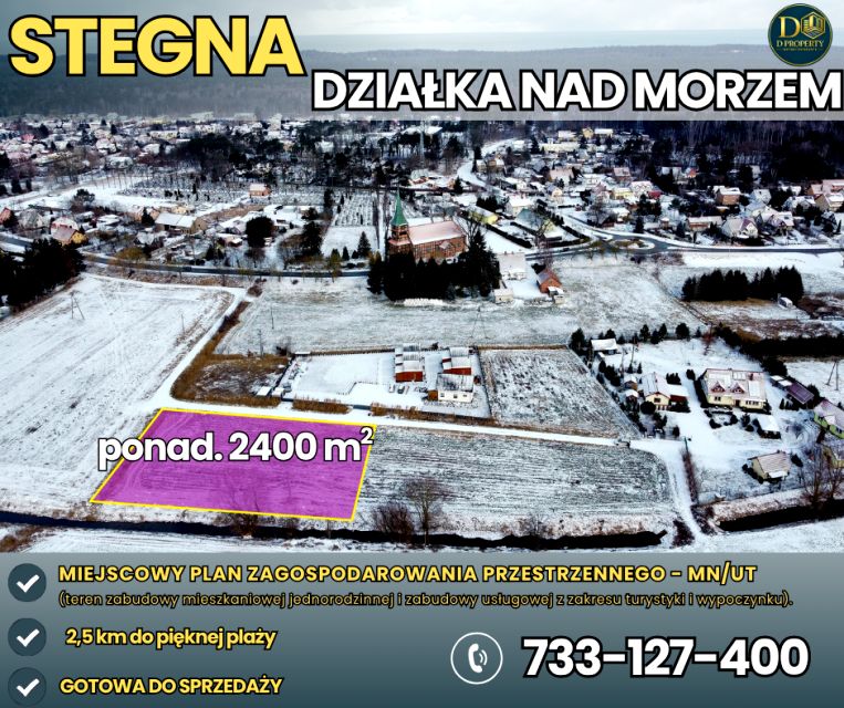 Działka inwestycyjna Stegna