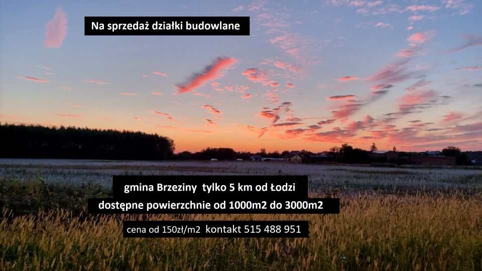 Działka budowlana Eufeminów