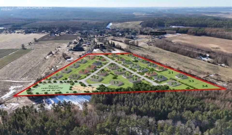 Działka budowlana Dziechlino