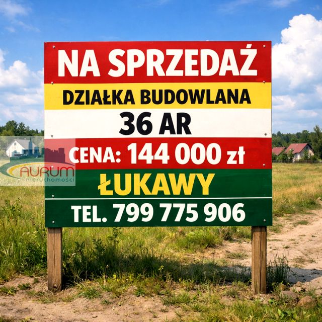 Działka budowlana Łukawy