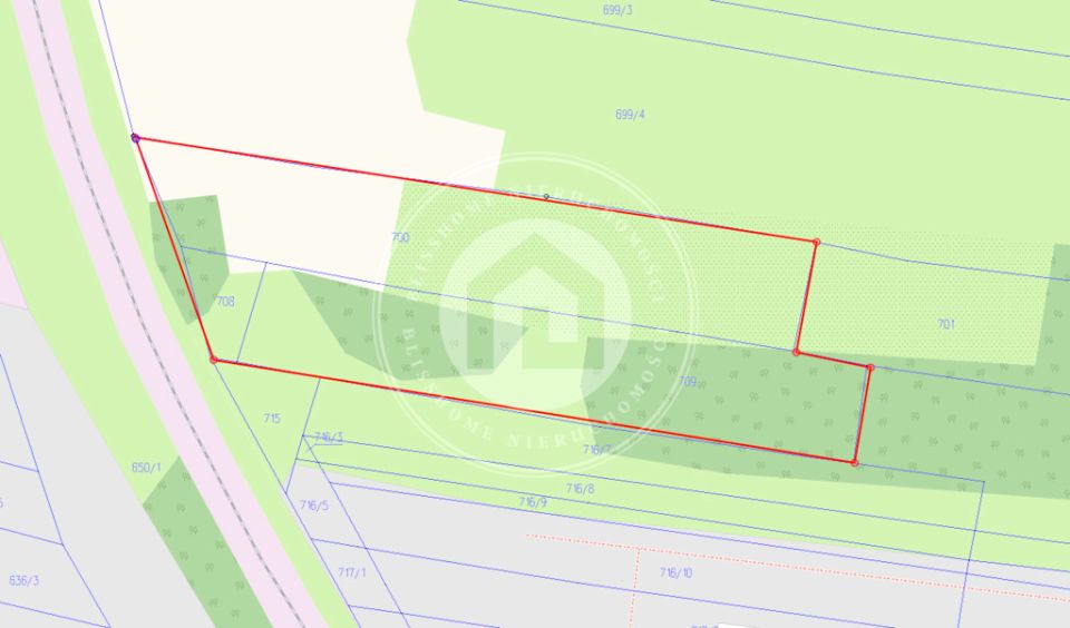 Działka usługowa Rzeszów