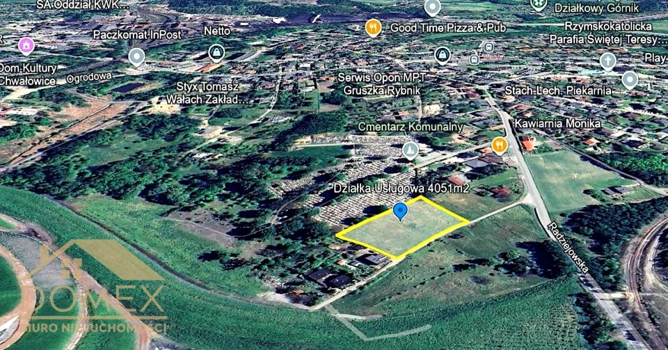 Działka usługowa Rybnik