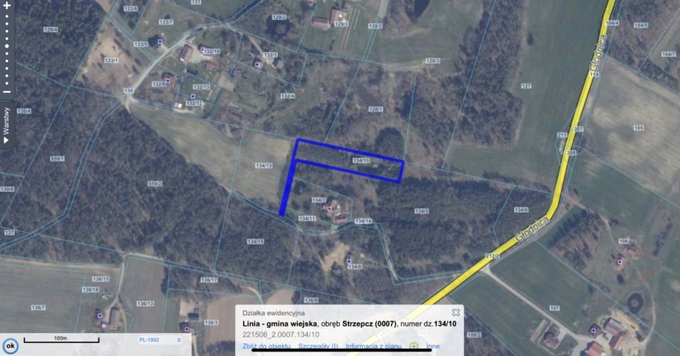 Działka rekreacyjna Strzepcz