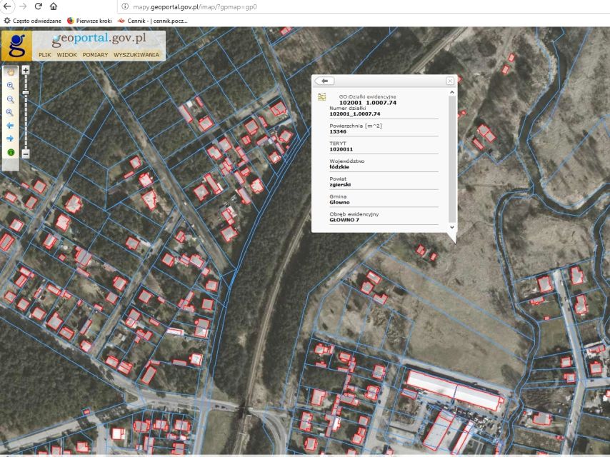 Działka rolna Głowno