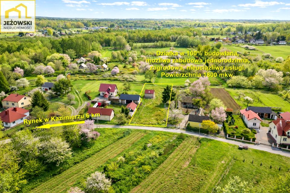 Działka budowlana Uściąż