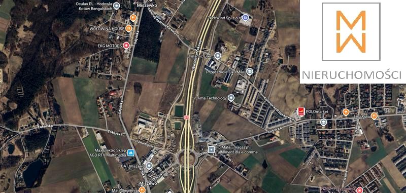 Działka usługowa Miszewo