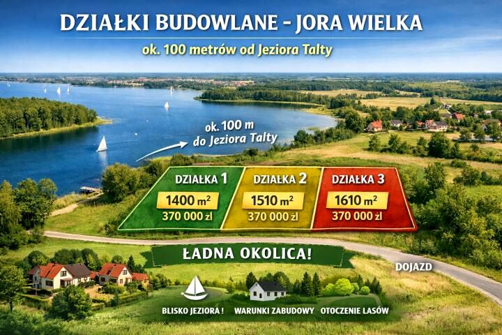 Działka budowlana Jora Wielka