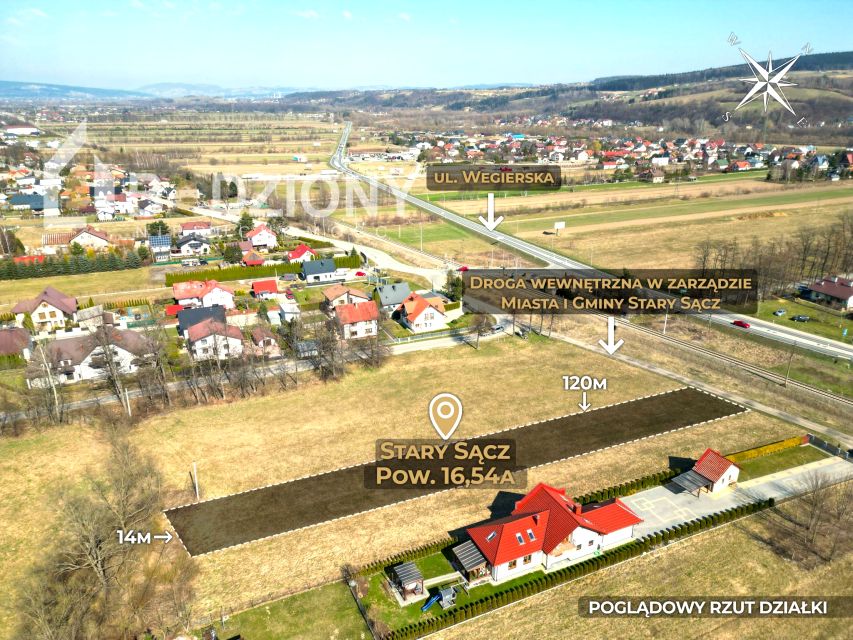 Działka budowlana Stary Sącz