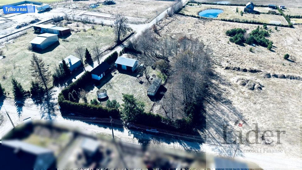 Zabudowana działka Kanin