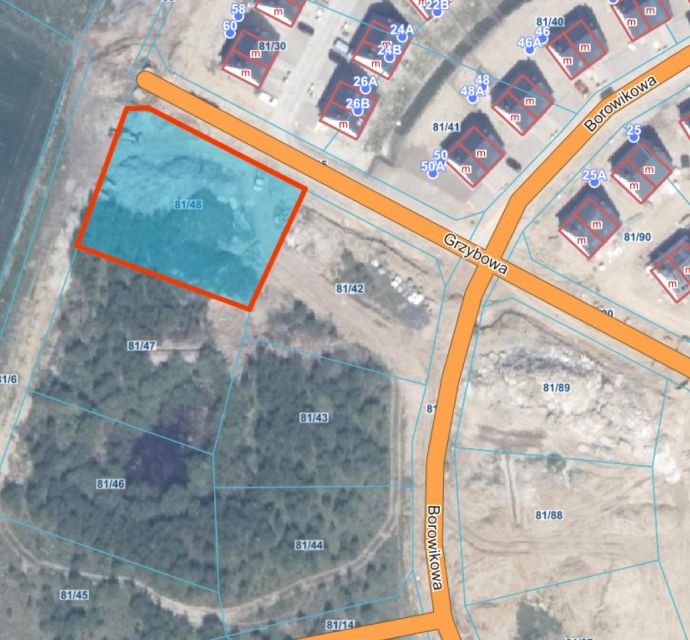 Działka budowlana Trąbki Wielkie sprzedam