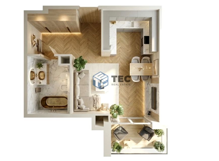 Mieszkanie apartamentowiec przy lesie