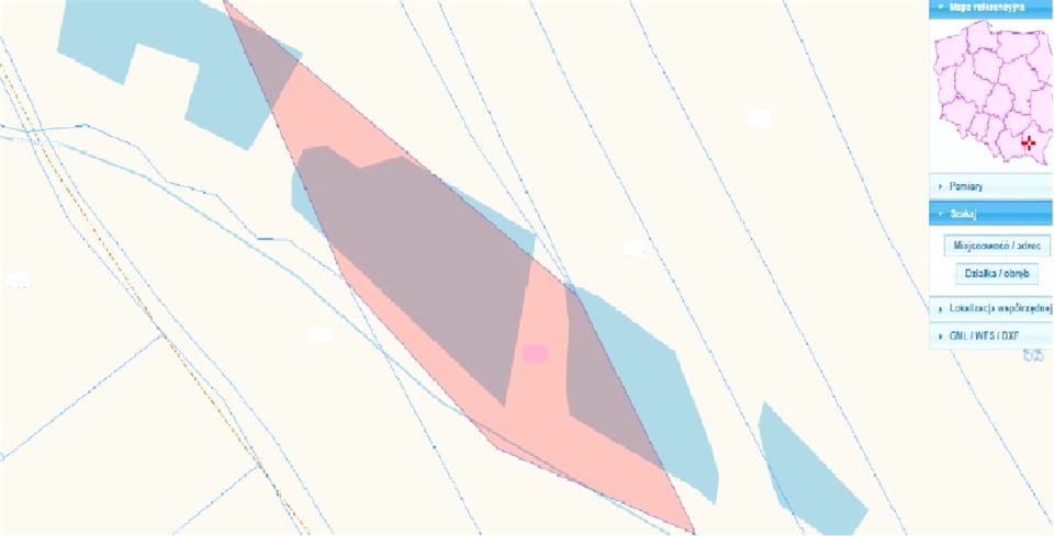 Działka leśna Wielopole Skrzyńskie