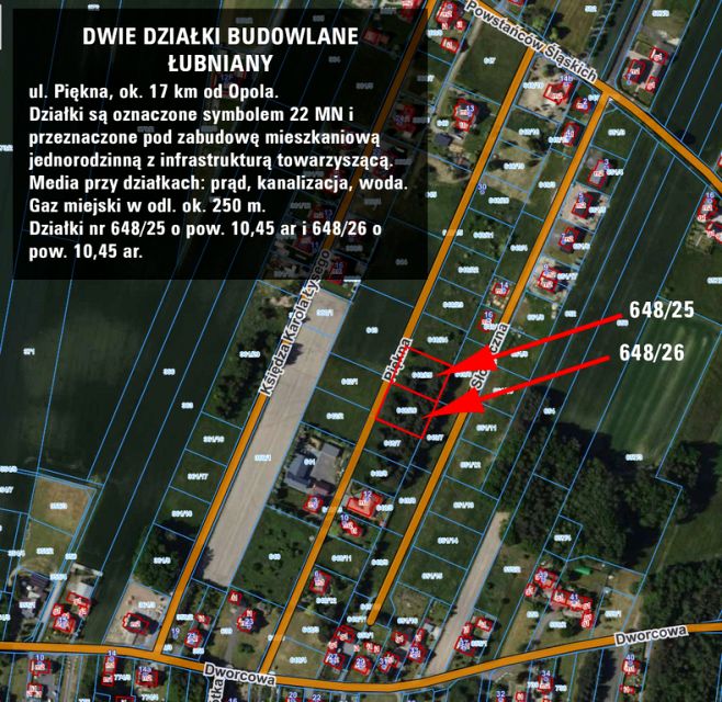 Działka budowlana Łubniany sprzedam