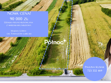 Działka budowlano-rolna Majdan Górny