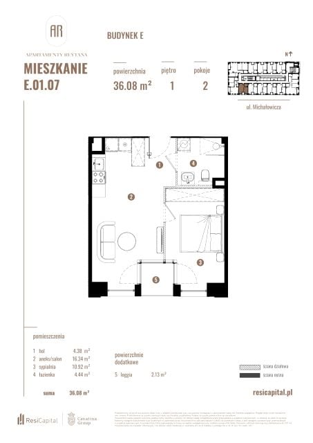 Mieszkanie Słoneczne, ul. Rejtana 3