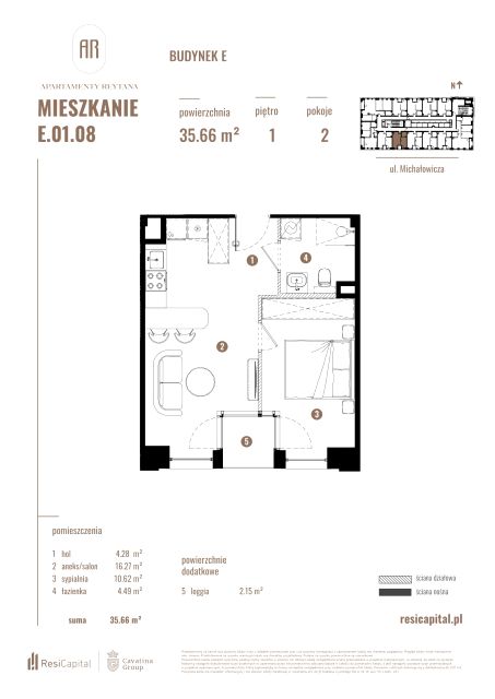 Mieszkanie Słoneczne, ul. Rejtana 3