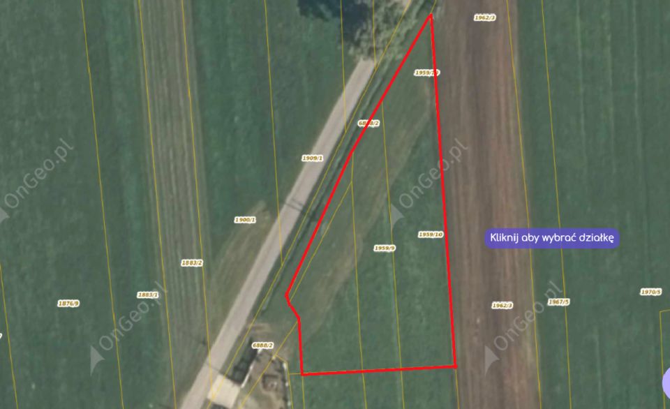 Działka budowlana Czerwienne
