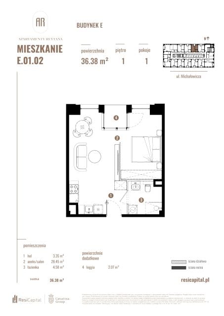 Mieszkanie Słoneczne, ul. Rejtana 3