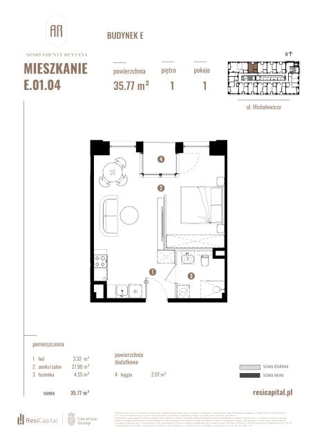 Mieszkanie Słoneczne, ul. Rejtana 3