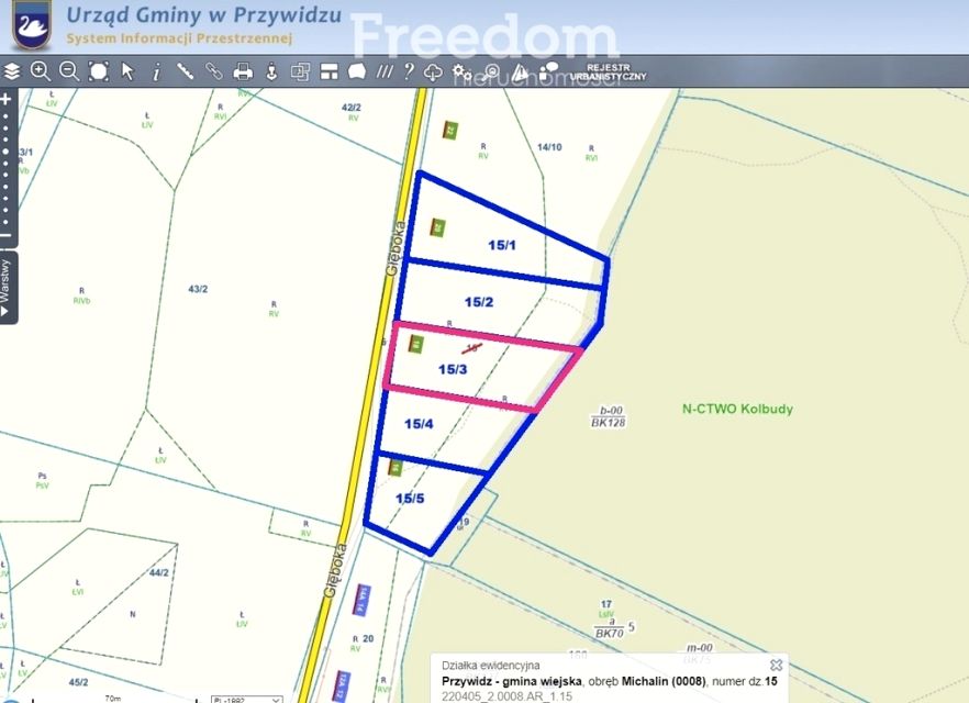 Działka budowlana Klonowo Dolne