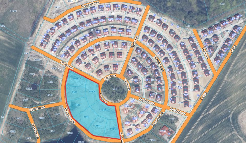 Działka budowlana Trąbki Wielkie