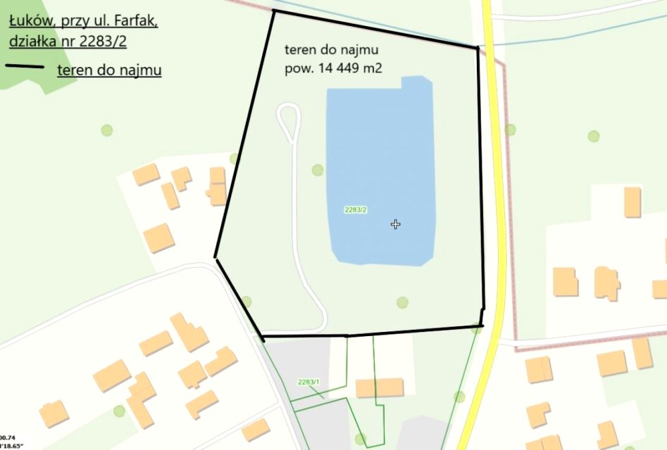 Działka rekreacyjna Łuków