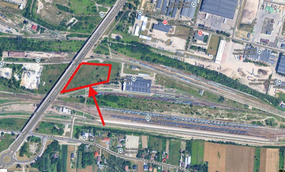 Działka przemysłowa Lublin