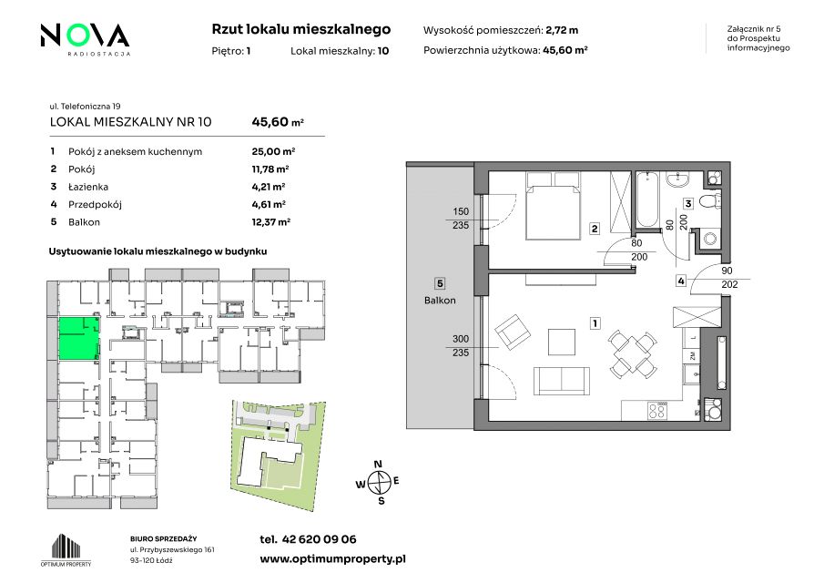 Mieszkanie Radiostacja, ul. Telefoniczna 19