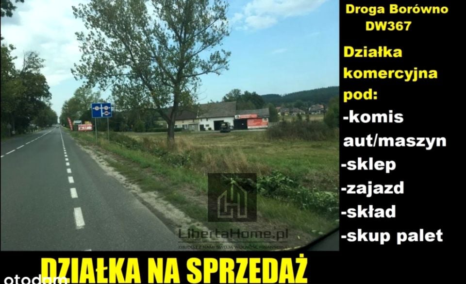 Działka usługowa sprzedam