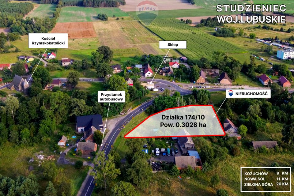 Działka budowlana Studzieniec