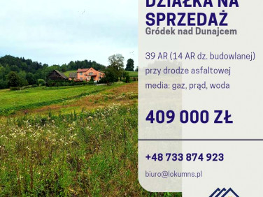 Działka budowlano-rolna Gródek nad Dunajcem