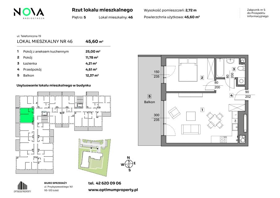 Mieszkanie Radiostacja, ul. Telefoniczna 19