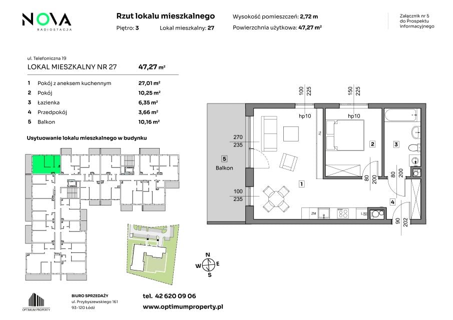Mieszkanie Radiostacja, ul. Telefoniczna 19