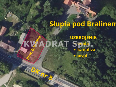 Działka usługowa Słupia pod Bralinem