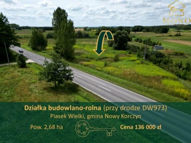 Działka budowlano-rolna Piasek Wielki