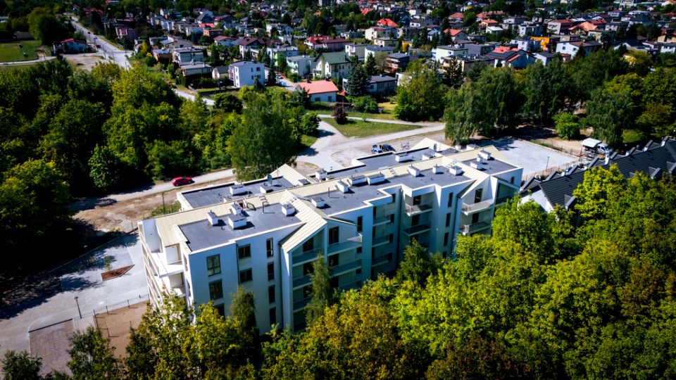 Mieszkanie apartamentowiec przy lesie