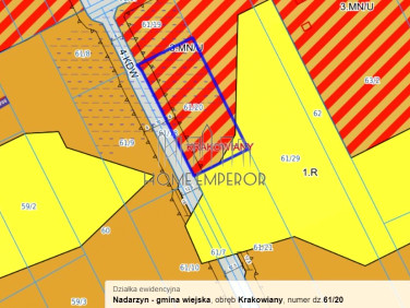 Działka usługowa Krakowiany