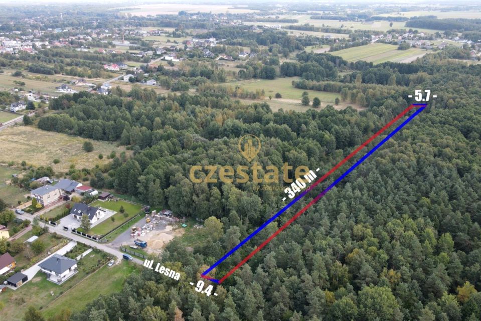 Działka leśna Kłomnice