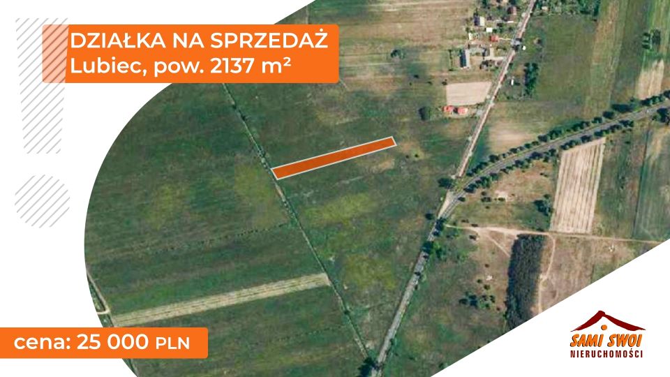 Działka rolna Lubiec