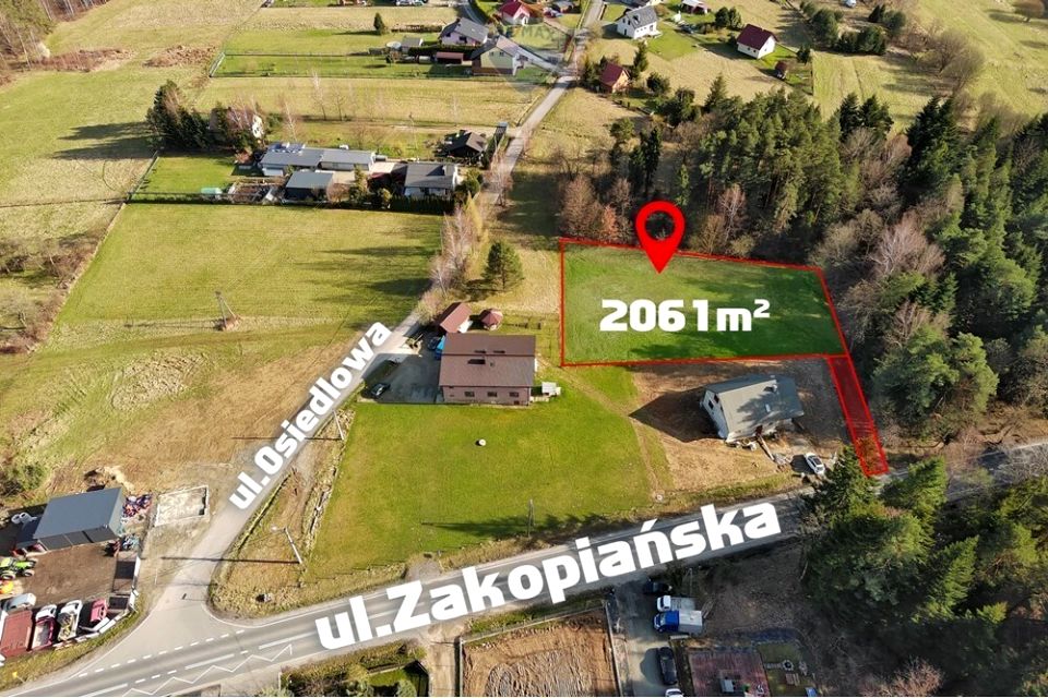 Działka budowlana Ślemień